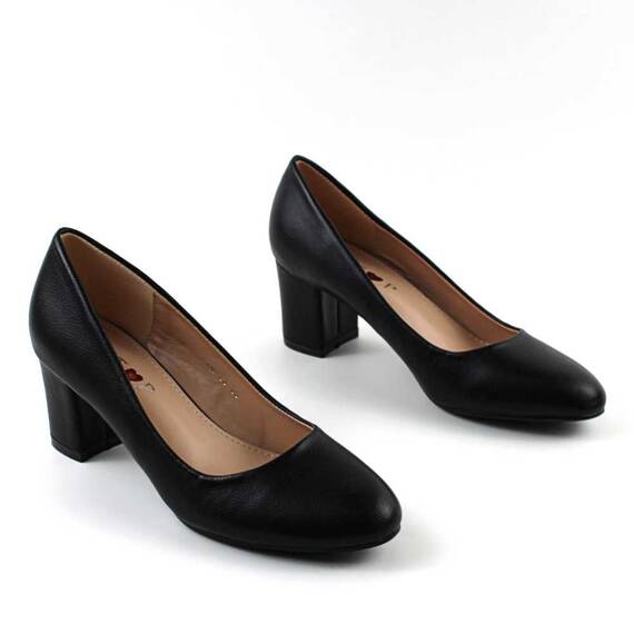 ​Pantofi de dama eleganti cu toc mediu ZM-63-BLACK, Culoare (12): Negru, Marime (12): 40 - 5- Roveli