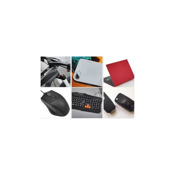Folie carbon 3D culoare alba latime 1.27mx1m Cod: KM9054 - 5- Roveli