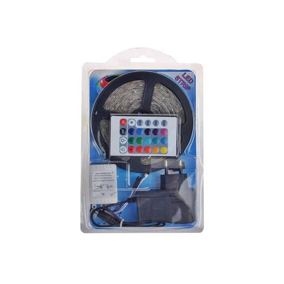 Rola leduri multicolora 5m alimentare+telecomanda MIV - 2- Roveli