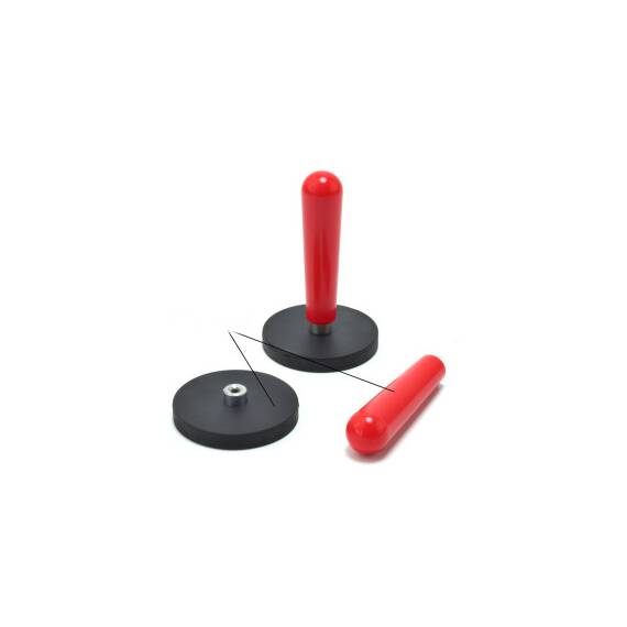 Magnet negru  pentru montaj  folie carbon   Cod:  L-444 - 2- Roveli