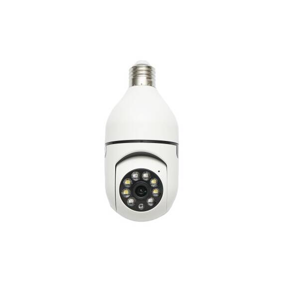 Camera de supraveghere smart-bulb PTZ, WIFI 2.4G 1080P, tip bec E27 cu senzor de miscare si aplicatie YIIoT Breckner Germany Cod: DISMN39 - - Roveli