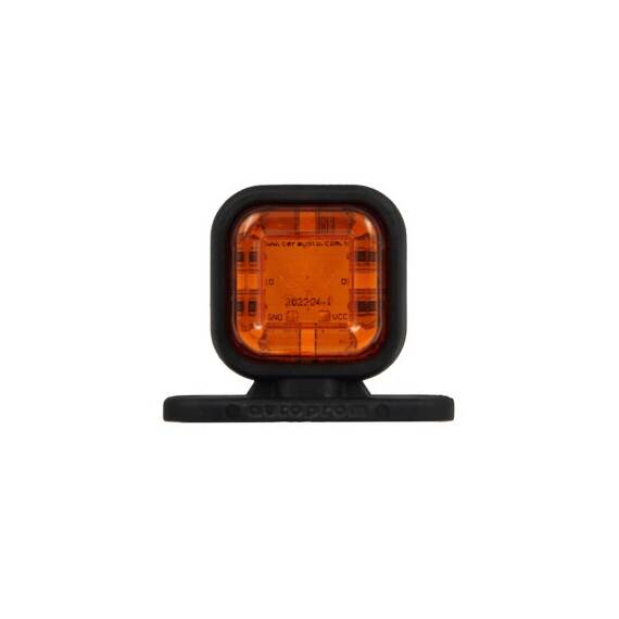 Lampa gabarit patrata LED  tip neon  portocalie si rosie  12V-24V  Cod: 202204 - 3- Roveli