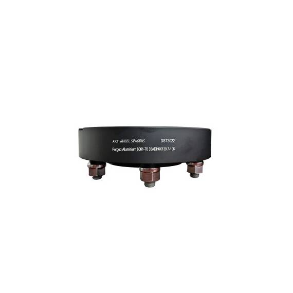 Distantier jante auto 6x139,7 35mm  Negru prindere dubla cu piulite  M12x1,5 / 106 Cod: DST3022 - - Roveli