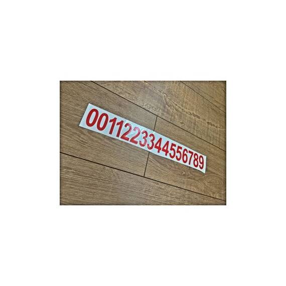 Set abtibilduri pentru numar de telefon, cu 16 cifre fiecare, Cod: TZ-123 - 2- Roveli