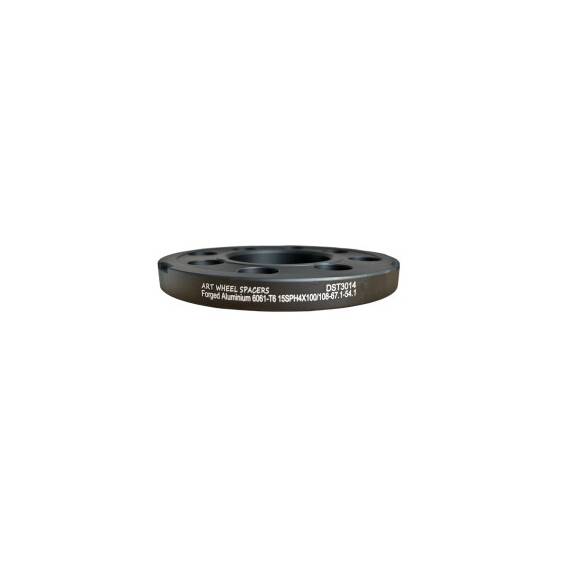Distantier jante auto 4x100 / 4x108 / 4x98-108 15mm Negru  67,1-54,1 Cod: DST3014 - 2- Roveli