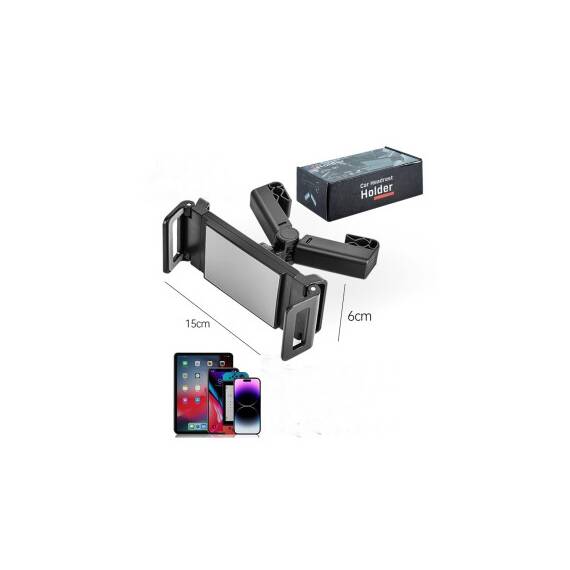 Suport Telefon/Tableta cu Prindere pe Tetiera  Cod: FS-6154 - 3- Roveli