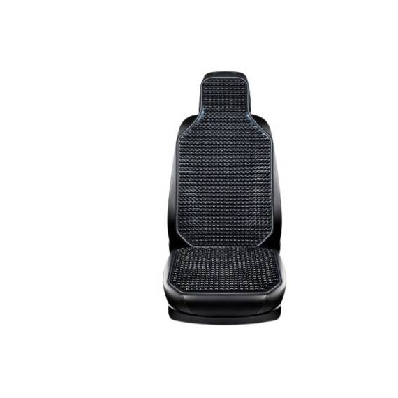 Husa scaun auto cu bile din lemn culoare Neagra 122x42cm Cod: PGP08 - - Roveli