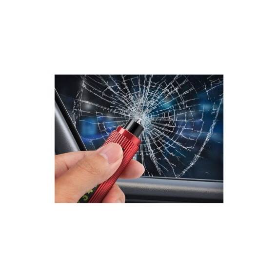 Suport afisaj numar telefon parcare temporara cu ciocan pentru spart geamuri si cutter pentru centura Cod: JCQ-05 - 4- Roveli