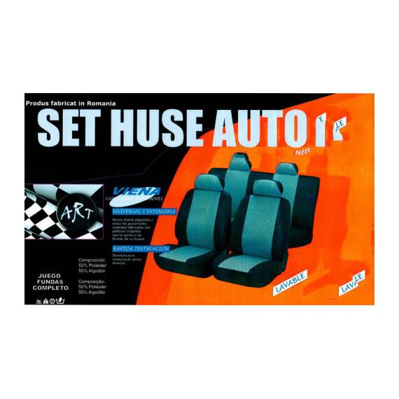 Husa auto compatibile Dacia LODGY 2012-> 7 locuri din 9 piese NEFRACTIONATE. Calitate Premium - - Roveli