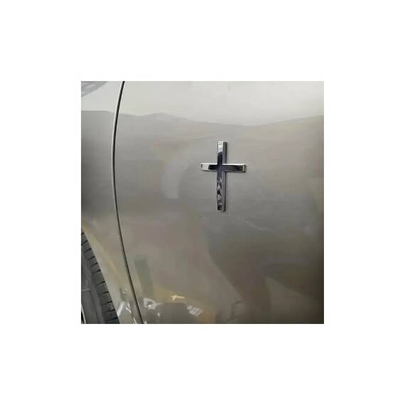 Ornament  metalic "CRUCE" Cromat 4.8cmx6.5cm Cod: JS-18 - 4- Roveli