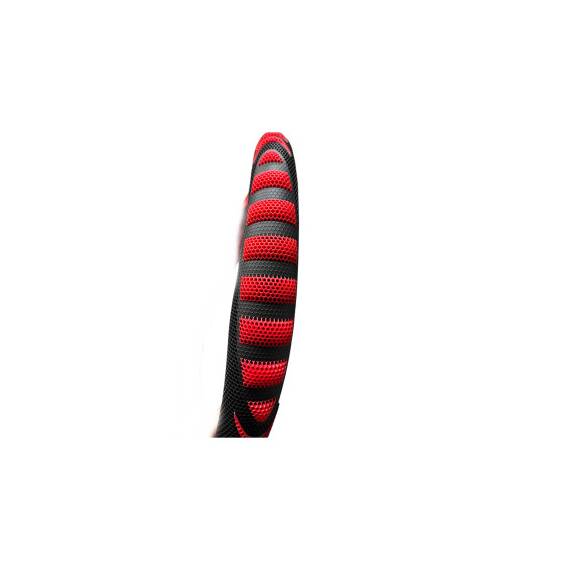 Husa volan imitatie piele si silicon rosu  marime M Cod: WK-1404 - 2- Roveli