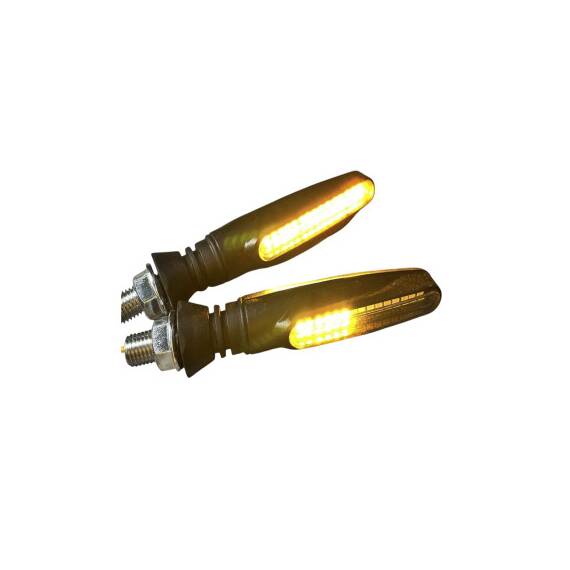 Semnalizare LED moto galbena 12V  Cod: ZC-12Y - 3- Roveli