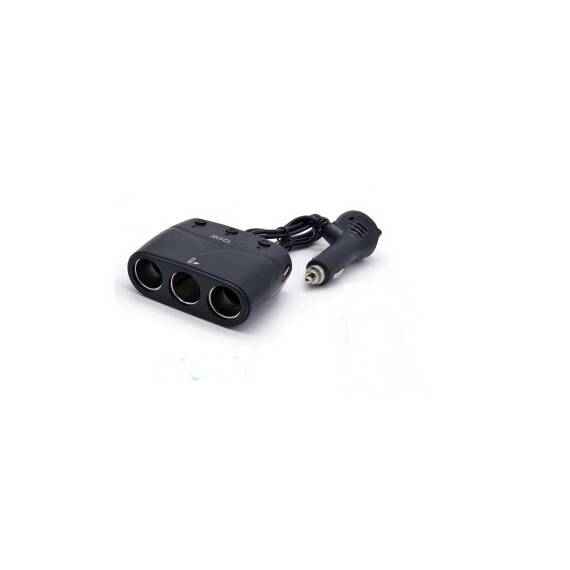 Prelungitor bricheta cu voltmetru si USB Cod: 1679 - - Roveli
