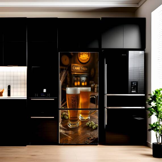 Folie imprimata color pentru decor Frigider, dimensiune 200 x 90cm, model: AVX-FR34 - - Roveli
