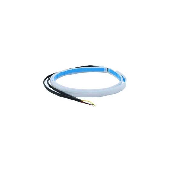 Set banda DRL LED lumina alba si semnalizare dinamica galbena 60cm 12V Cod: ZC05 - - Roveli