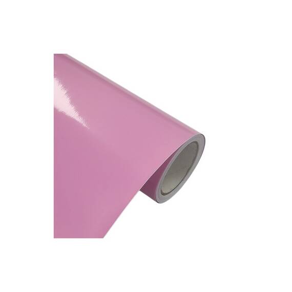 Folie auto caroserie  autocolant  PET Premium cu tehnologie de eliminare a bulelor roz 1mx1,52m  Cod: SP512L - - Roveli