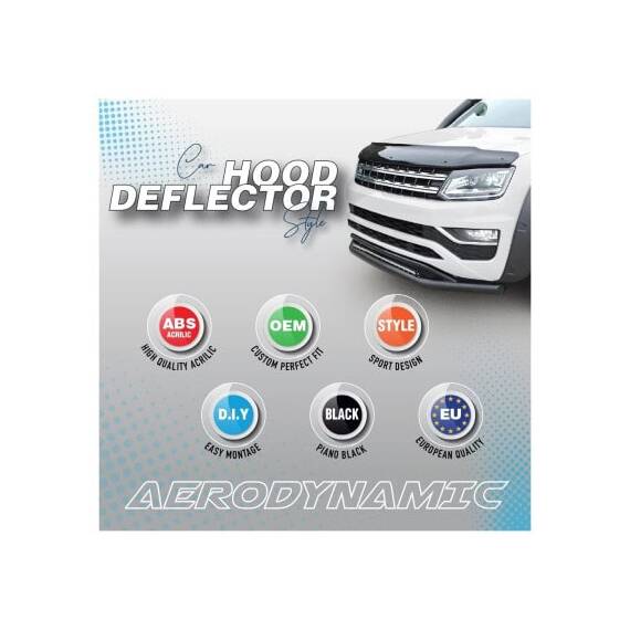 Deflector capota compatibil Dacia Duster III 2024-> Cod: 11001 / DEF4 - 2- Roveli