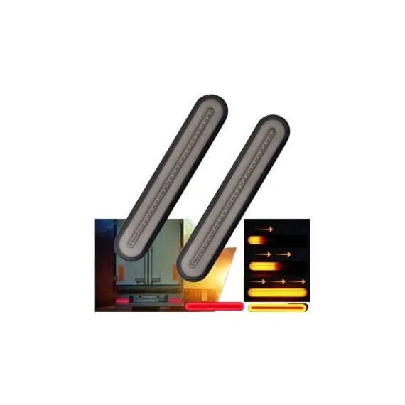 Set lampi Led 3 functii semnalizare dinamica , pozitie, stop frana Cod: HH-LMP01 - 3- Roveli