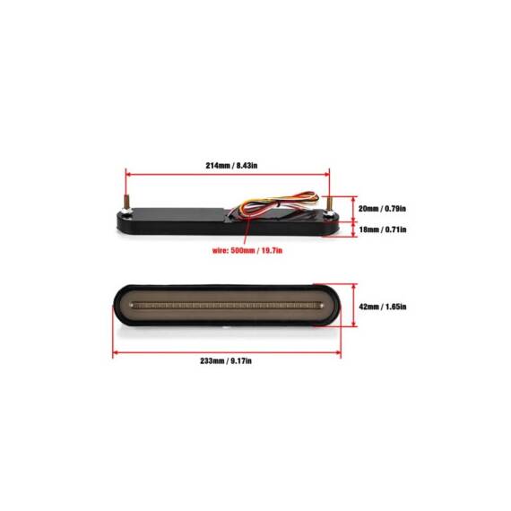 Set lampi Led 3 functii semnalizare dinamica , pozitie, stop frana Cod: HH-LMP01 - 5- Roveli