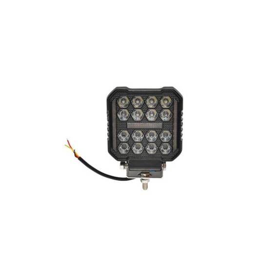 Proiector patrat LED cu DRL 9-80V, 48W, alb-galben, carcasa aluminiu IP67 Cod: DISPV94 - - Roveli