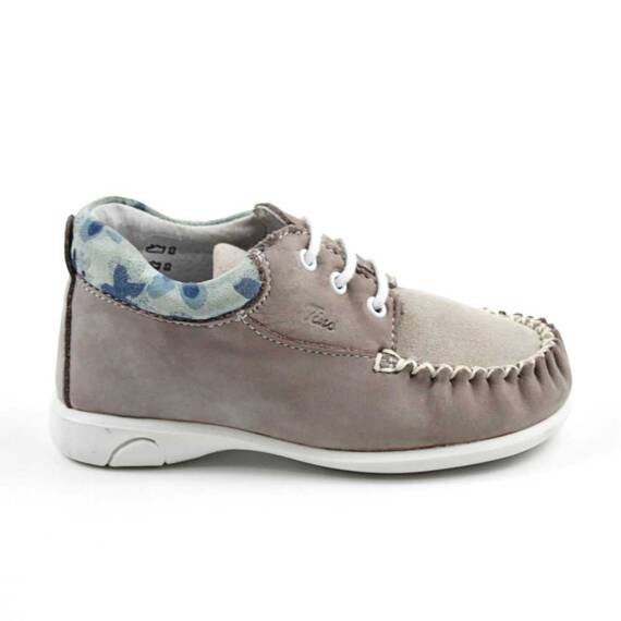 Pantofi usori pentru copii , din piele naturala , intoarsa 370-GRI/BLEU, Culoare (12): Bleu, Marime (12): 28 - 3- Roveli