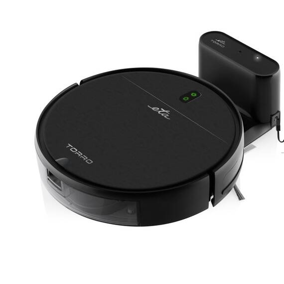 Robot aspirator si mop ETA Torro 0251 90000, baterie Li-Ion 14.4 V/ 2600 mAh, Wi-Fi, aplicatie ETA Smart, motor digital, negru - 2- Roveli