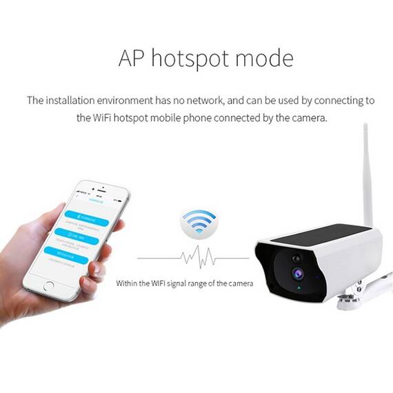 Camera de supraveghere IP cu incarcare solara WiFi, Culoare (tm): alb - 9- Roveli