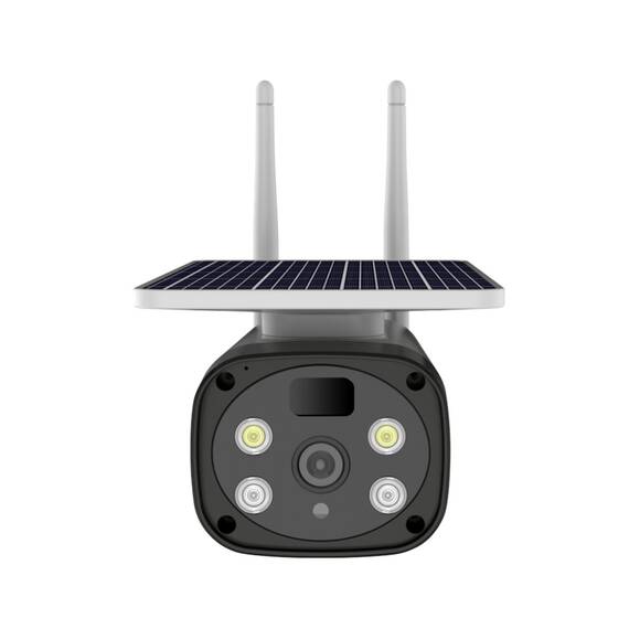Camera de supraveghere IP cu incarcare solara WiFi, Culoare (tm): alb/negru - 2- Roveli