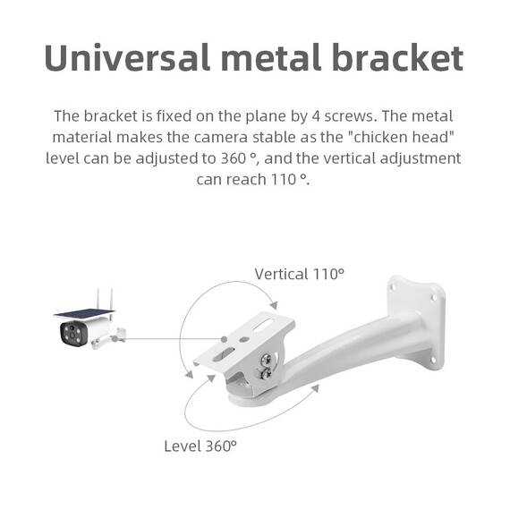Camera de supraveghere IP cu incarcare solara WiFi, Culoare (tm): alb/negru - 7- Roveli