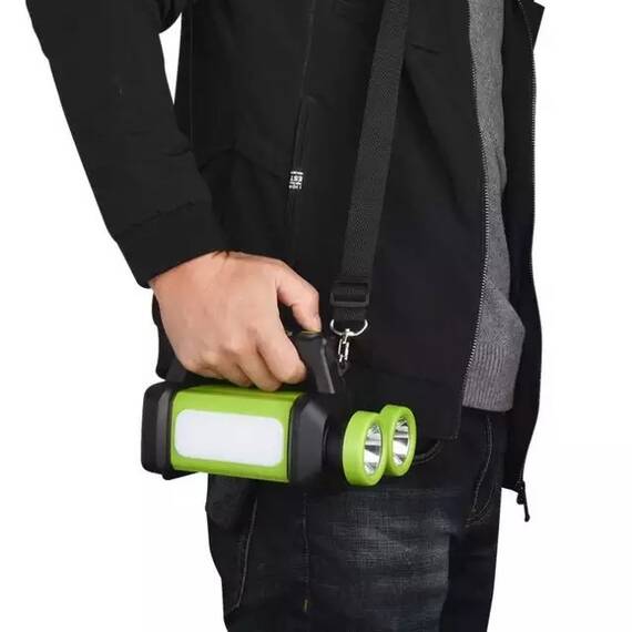 Lanterna super luminoasa cu capete duble reincarcabila : Culoare - albastru, Culoare (tm): verde - 2- Roveli