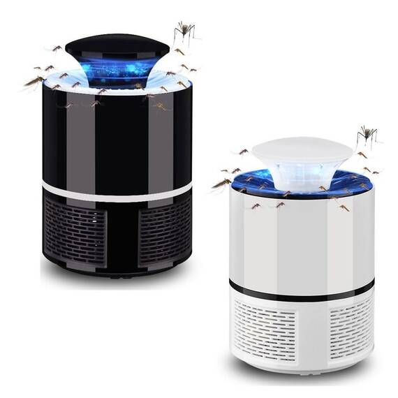 Lampa antiinsecte Mosquito Killer UV LED 360, USB : Culoare - alb, Culoare (tm): alb - 6- Roveli