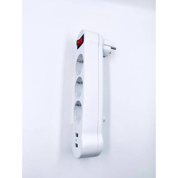 Adaptor stecher cu USB, Culoare (tm): alb - 4- Roveli