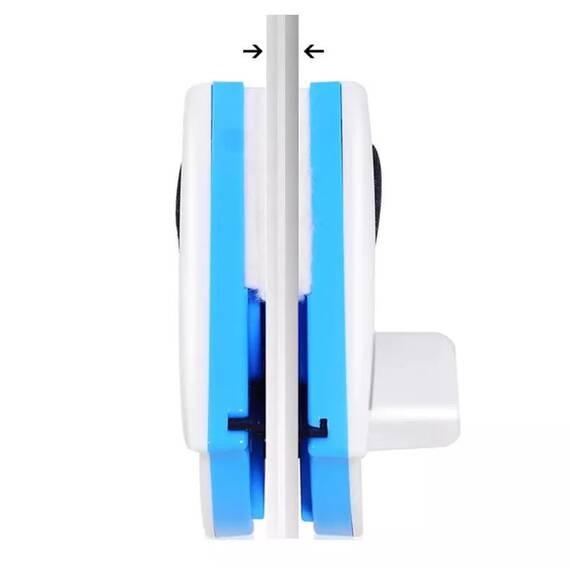 Instrument de curatare a geamurilor magnetic, Culoare (tm): alb/albastru - 3- Roveli