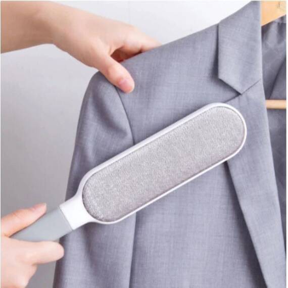 Perie si accesoriu pentru indepartarea parului de animale, Culoare (tm): alb/gri - 4- Roveli