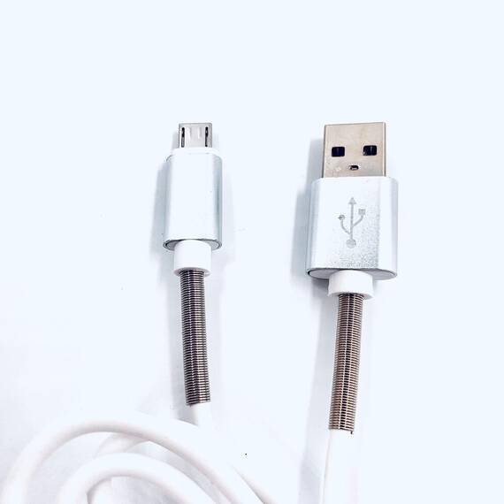 Cablu de incarcare telefon TIP micro usb : Culoare - argintiu, Culoare (tm): argintiu - 2- Roveli