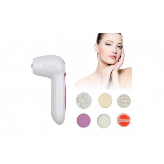 Aparat de masaj si curatare faciala 6 in 1, Culoare (tm): alb/roz - 4- Roveli