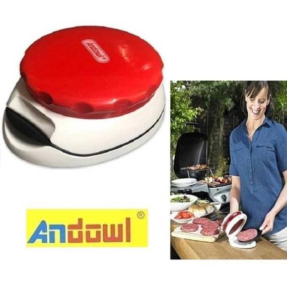 Presa pentru burgeri, Culoare (tm): alb/rosu - 5- Roveli