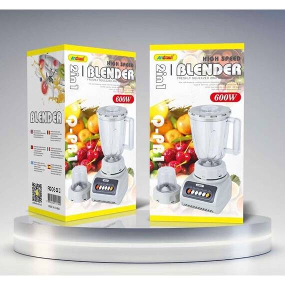 Blender de mare viteza 600w 2 in 1, Culoare (tm): alb - 2- Roveli
