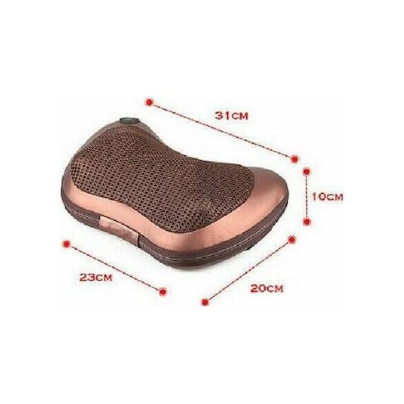 Aparat masaj electric cu masaj cervical sau lombar, incalzire infrarosu, Culoare (tm): maro - 5- Roveli