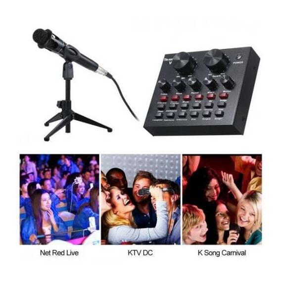 Placa de sunet multifunctionala Bluetooth, Culoare (tm): negru - 4- Roveli