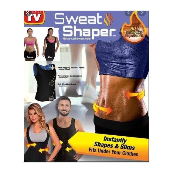 Maieu pentru slabire cu efect de sauna Sweat Shaper pentru femei : Marime - S/M, Marime (tm): S/M - 3- Roveli