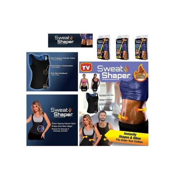 Maieu pentru slabire cu efect de sauna Sweat Shaper pentru femei : Marime - S/M, Marime (tm): S/M - 4- Roveli