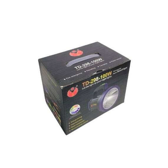 Lanterna TD-3500 cu LED 100 W, acumulator integrat, Culoare (tm): negru - 11- Roveli