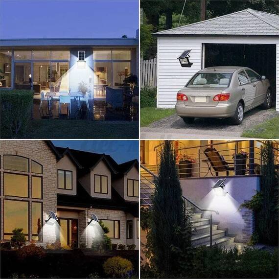 Proiector LED SMD, cu panou solar si telecomanda : Putere - 100 W - 9- Roveli