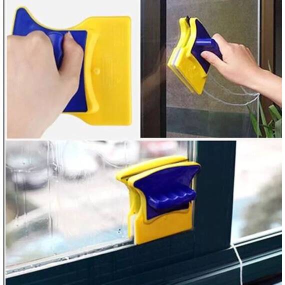 Curatator de geamuri Magnetic Glass Cleaner, Culoare (tm): galben/albastru - 2- Roveli