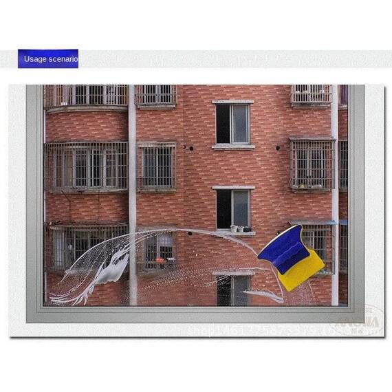 Curatator de geamuri Magnetic Glass Cleaner, Culoare (tm): galben/albastru - 8- Roveli