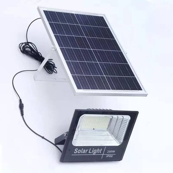 Proiector LED SMD, cu panou solar si telecomanda : Putere - 200 W - 2- Roveli