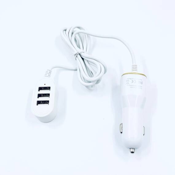 Incarcator auto 4 USB. 12-24v / 2,4 A, incarcare rapida, Culoare (tm): alb - 3- Roveli