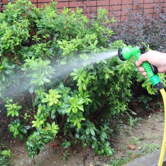 Pistol de pulverizare apa, reglabil in 7 stiluri, Culoare (tm): negru/verde - 7- Roveli