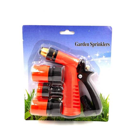 Pistol de pulverizare apa cu duza din alama, Culoare (tm): negru/rosu - 2- Roveli